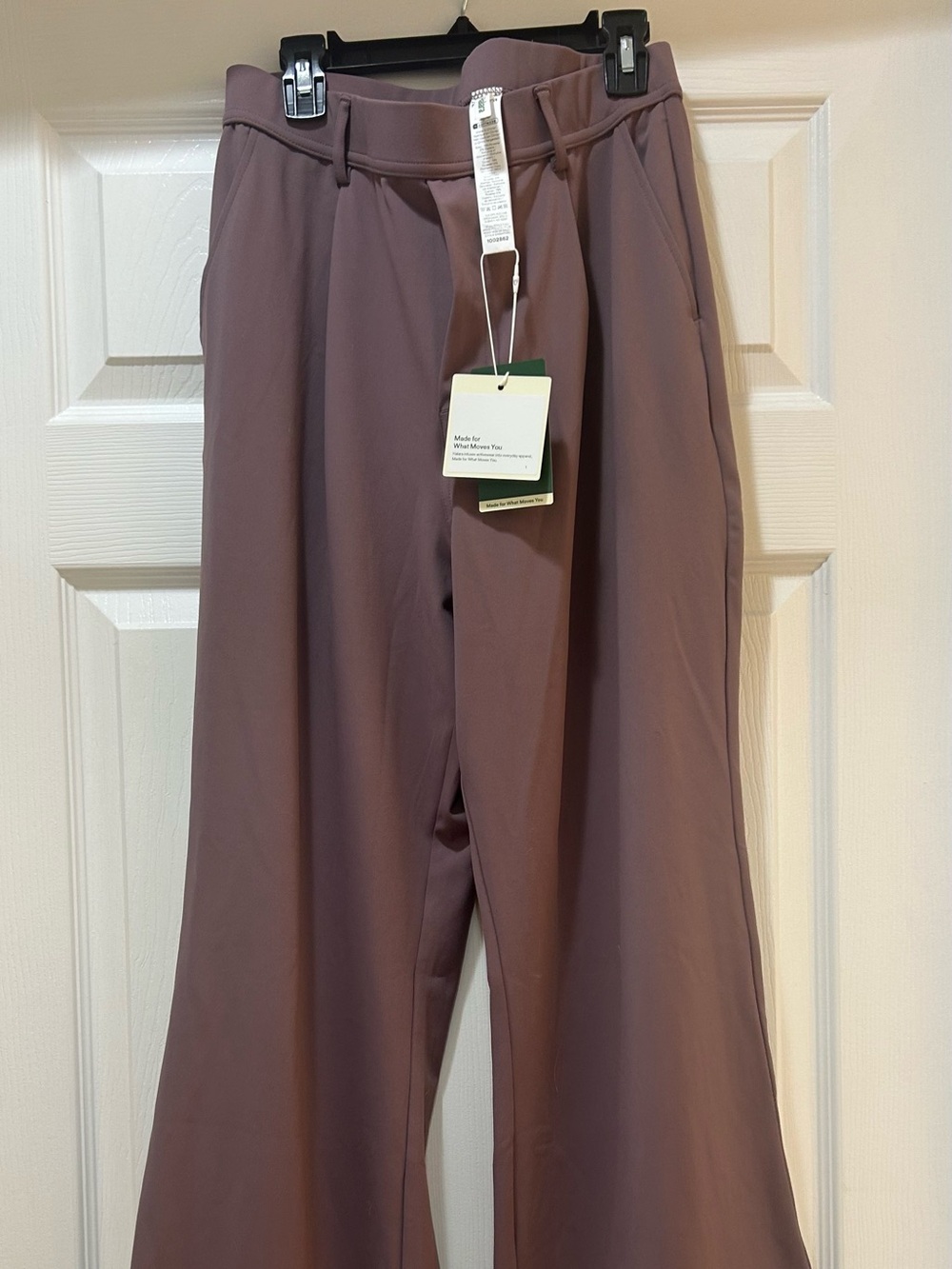 HALARA Wide-Leg Pants in Mauve nwt new